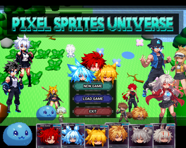 Pixel Sprites Universe (v 0.1.1.2 Alpha) UI Update - Sprites Vs ...