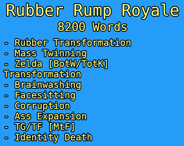 Cover image for Rubber Rump Royale (Rubber Zelda Mass Twinning/Corruption)