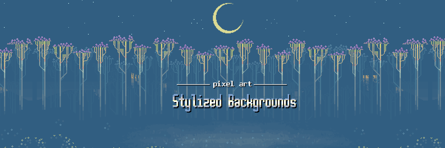 Pixel Art Stylized Background