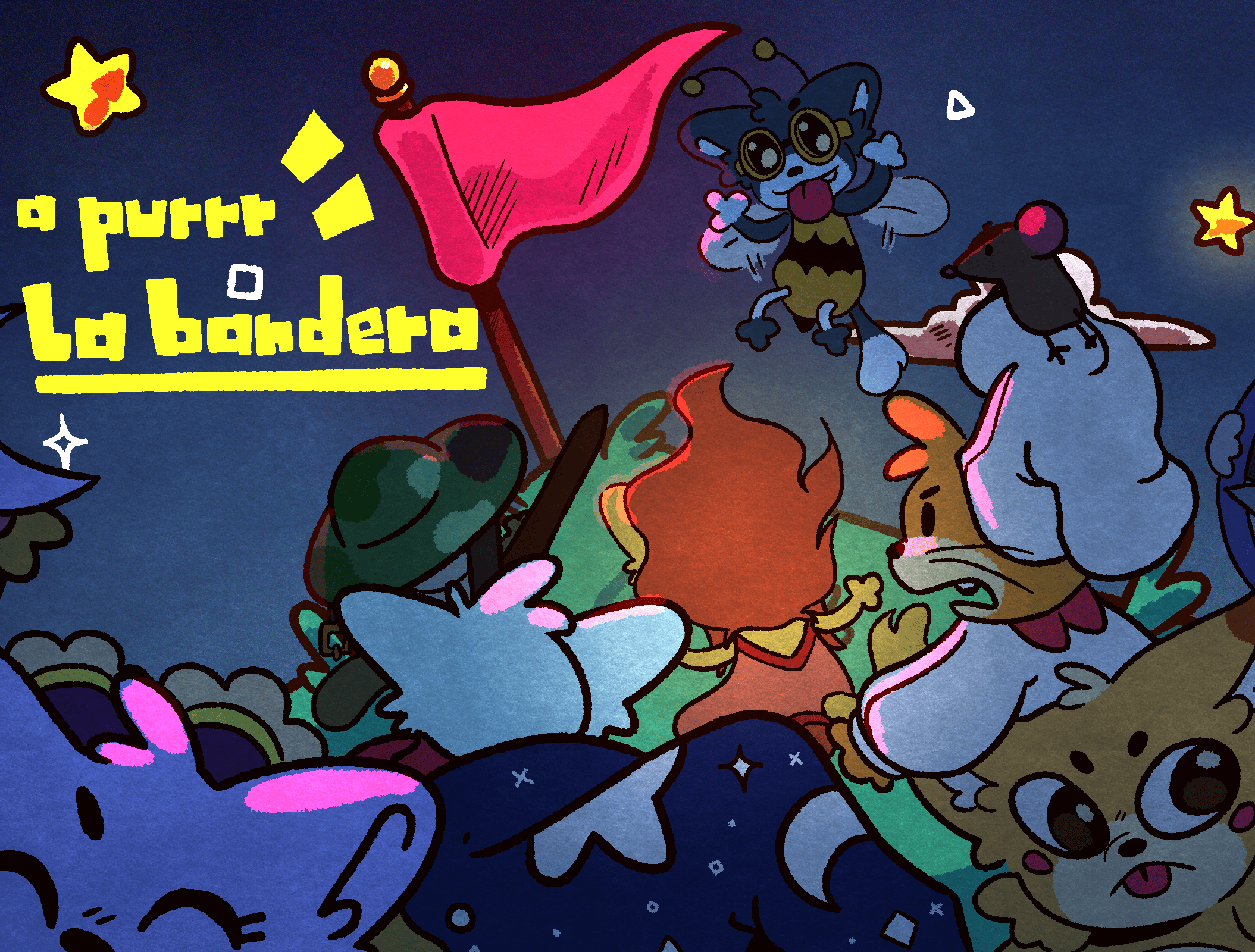 ¡A purrr la bandera!