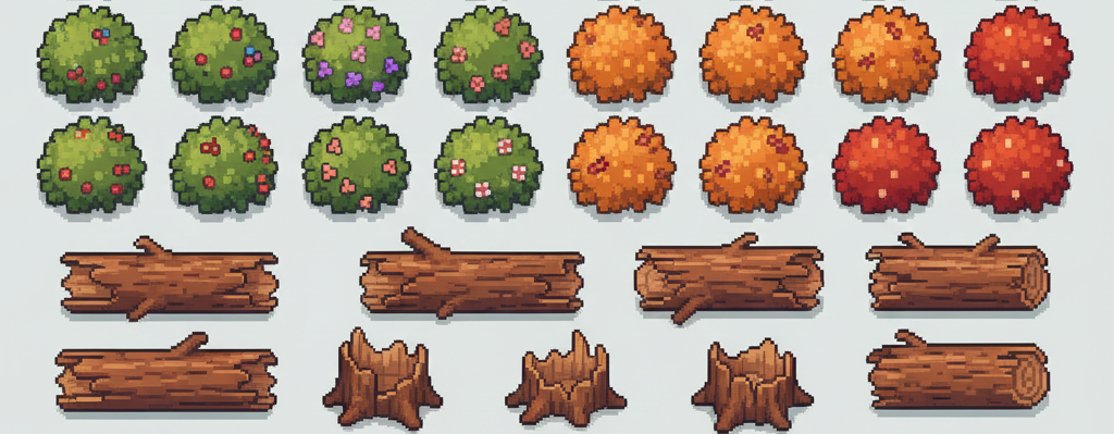 Essential Tree Pack – Free & Premium Pixel Art Trees