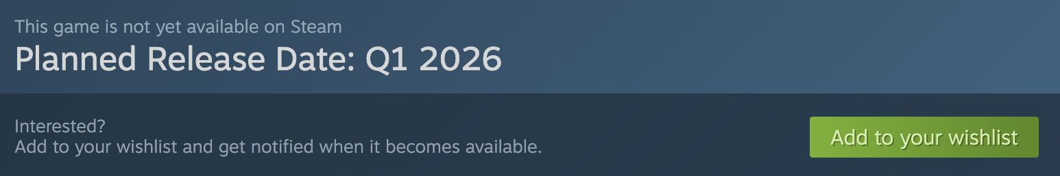 Wishlist On Steam! Wishlist On Steam!