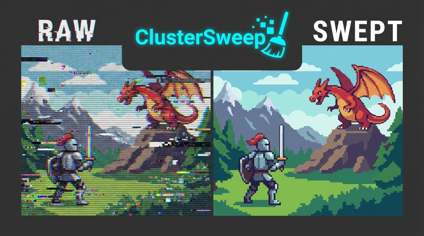 ClusterSweep: The Pixel Art Sanitizer