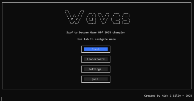 Rate Waves by Skuzzle_UK for Game Off 2025 - itch.io