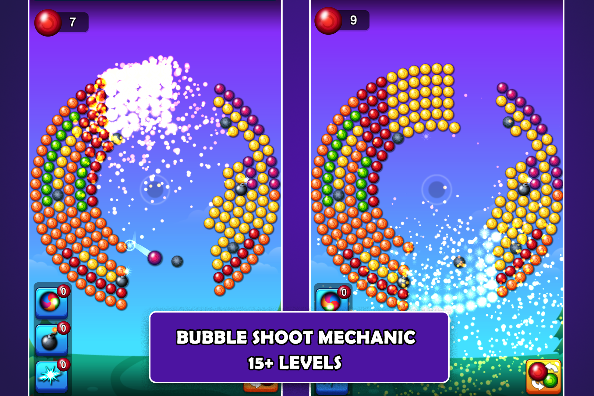 Bubble Shooter Revolver - Unity Game Template by Black Rose Developers
