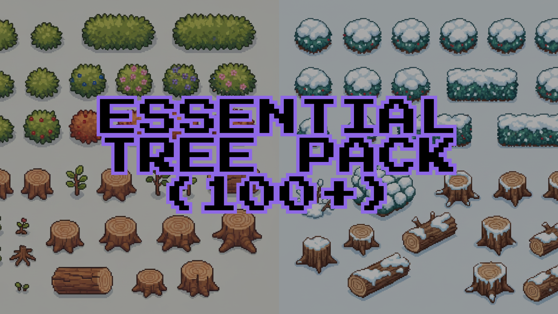 Essential Tree Pack – Free & Premium Pixel Art Trees by Camuflated.Lab
