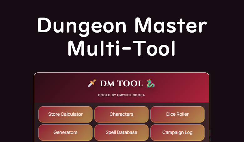 Dungeon Master Tool by gwyntendo64