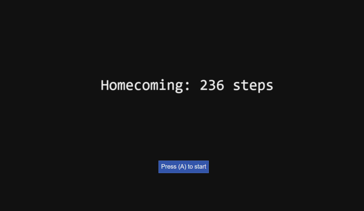 Cover image for Homecoming: 236 steps