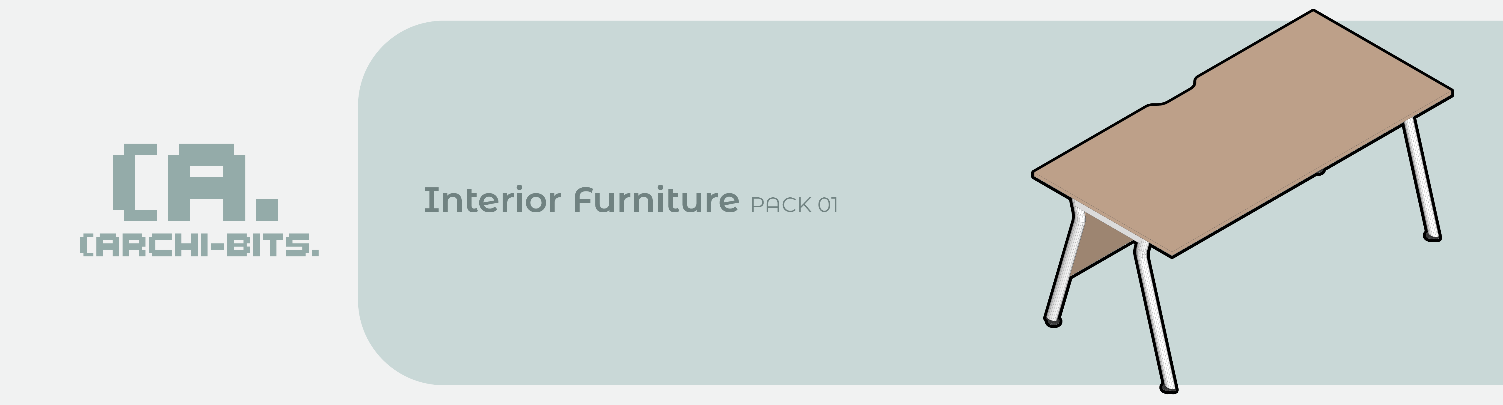 Isometric Interior Furniture Pack #1 by Archi-Bits Studio
