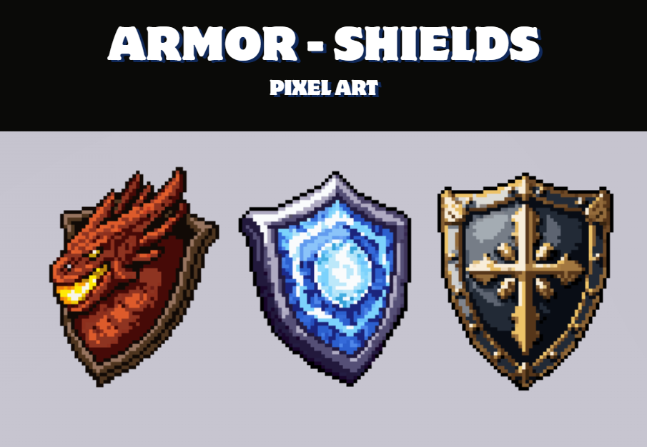 Shields Pixel Art
