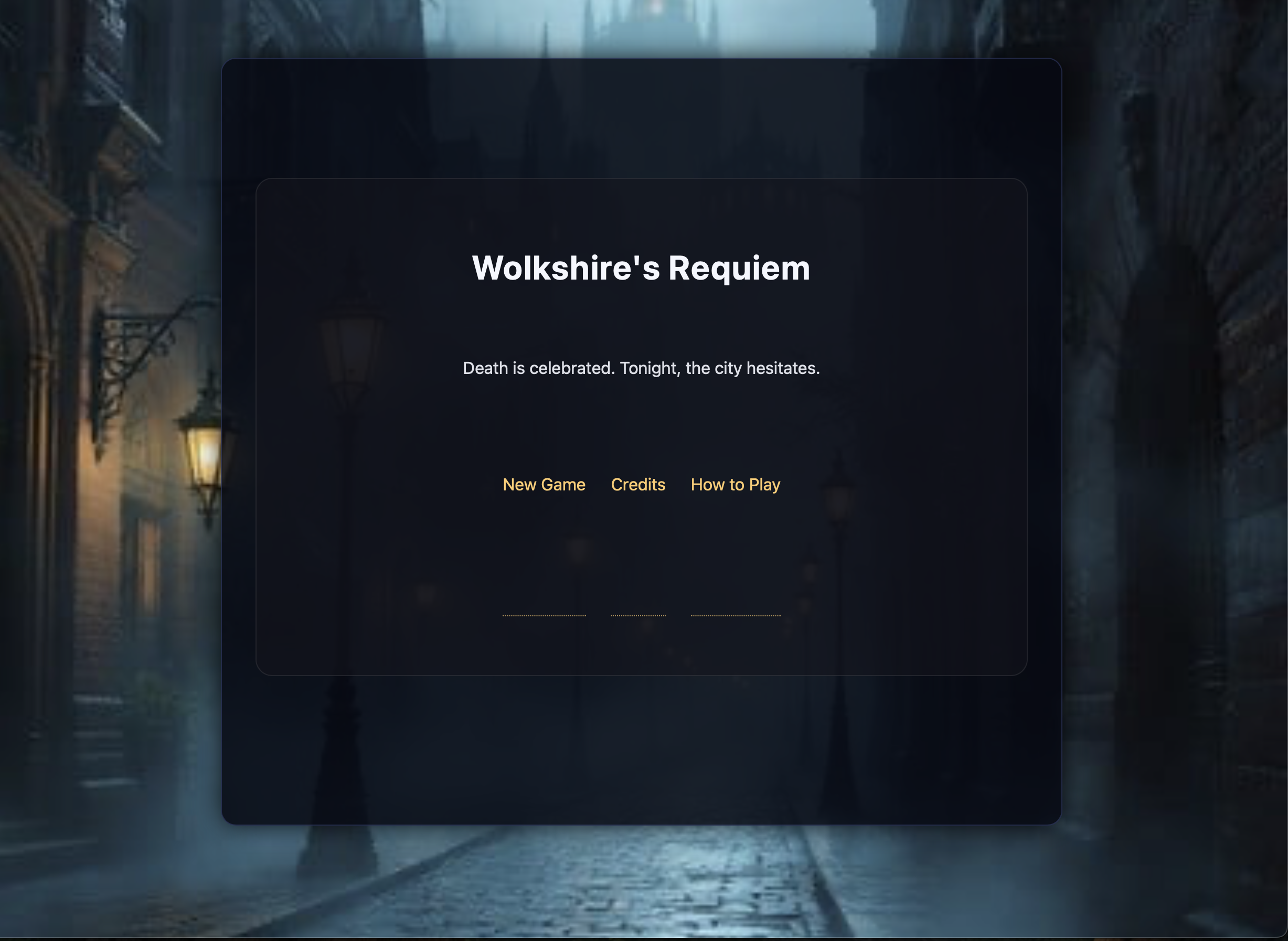 Wolkshire's Requiem