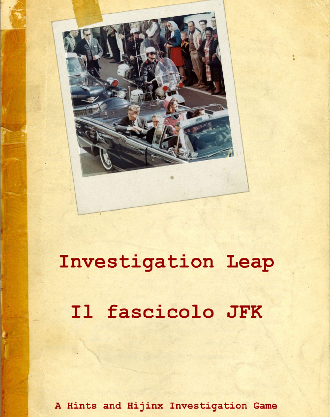 Cover image for Investigation Leap - Il fascicolo JFK (IT)
