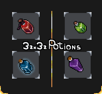 32x32 Potions Variants by Bani_pixels