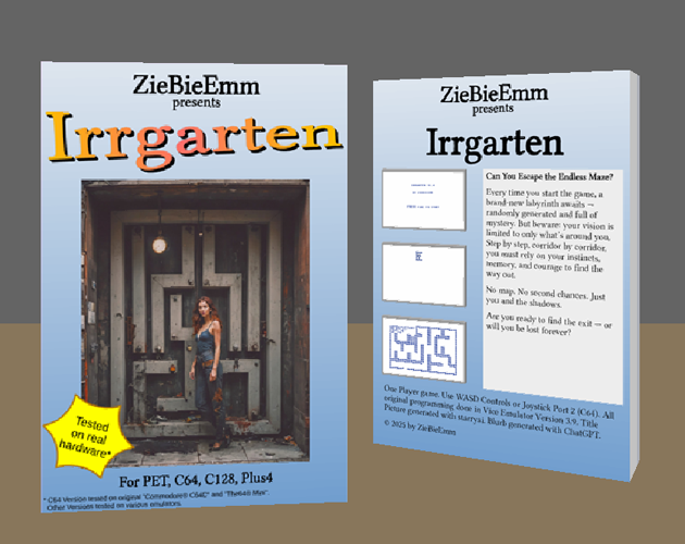 Cover image for Irrgarten (Commodore PET, C64, C128, Plus4)