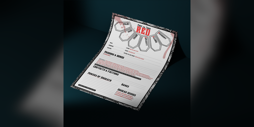 Cover image for Paint the Town Red Character Sheet