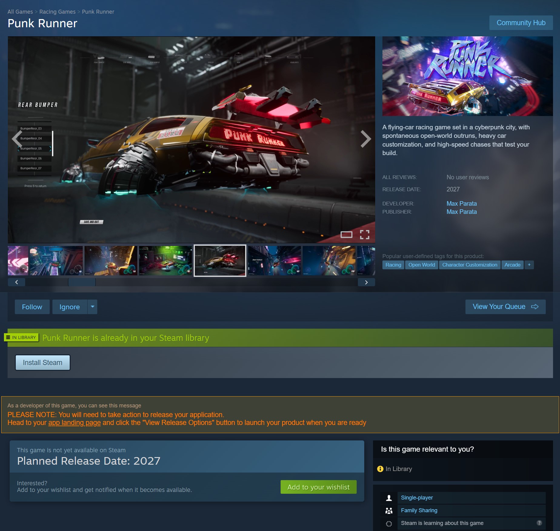 Add Punk Runner to your Wishlist on Steam