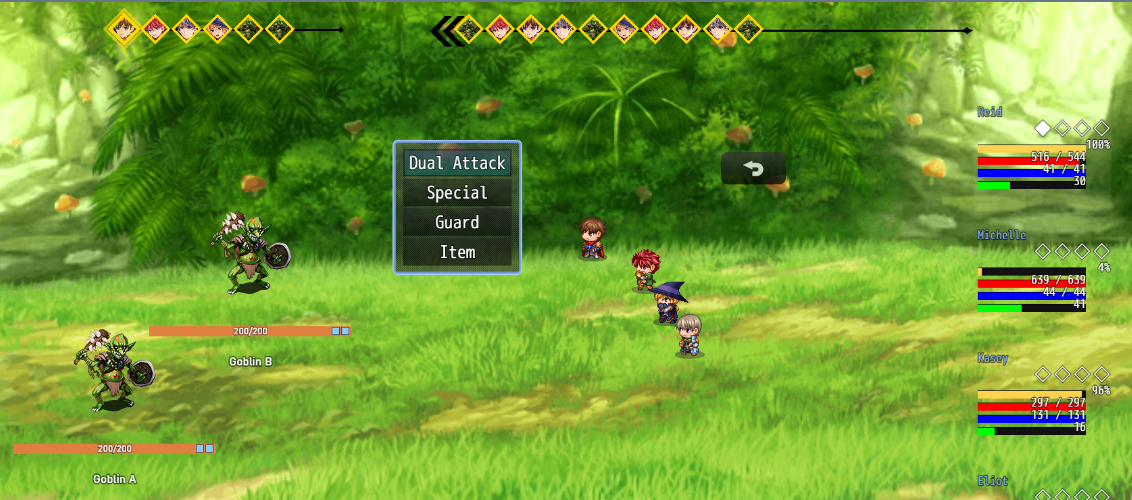 Octopath-like Traveler Battle System - RPG Maker MZ by Mintyy Works Rosetta