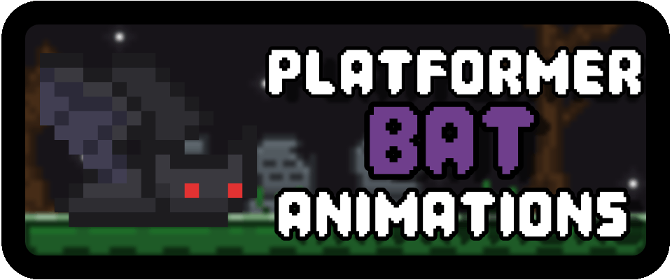 Bat 16x16 Platformer Character Sprite Sheet