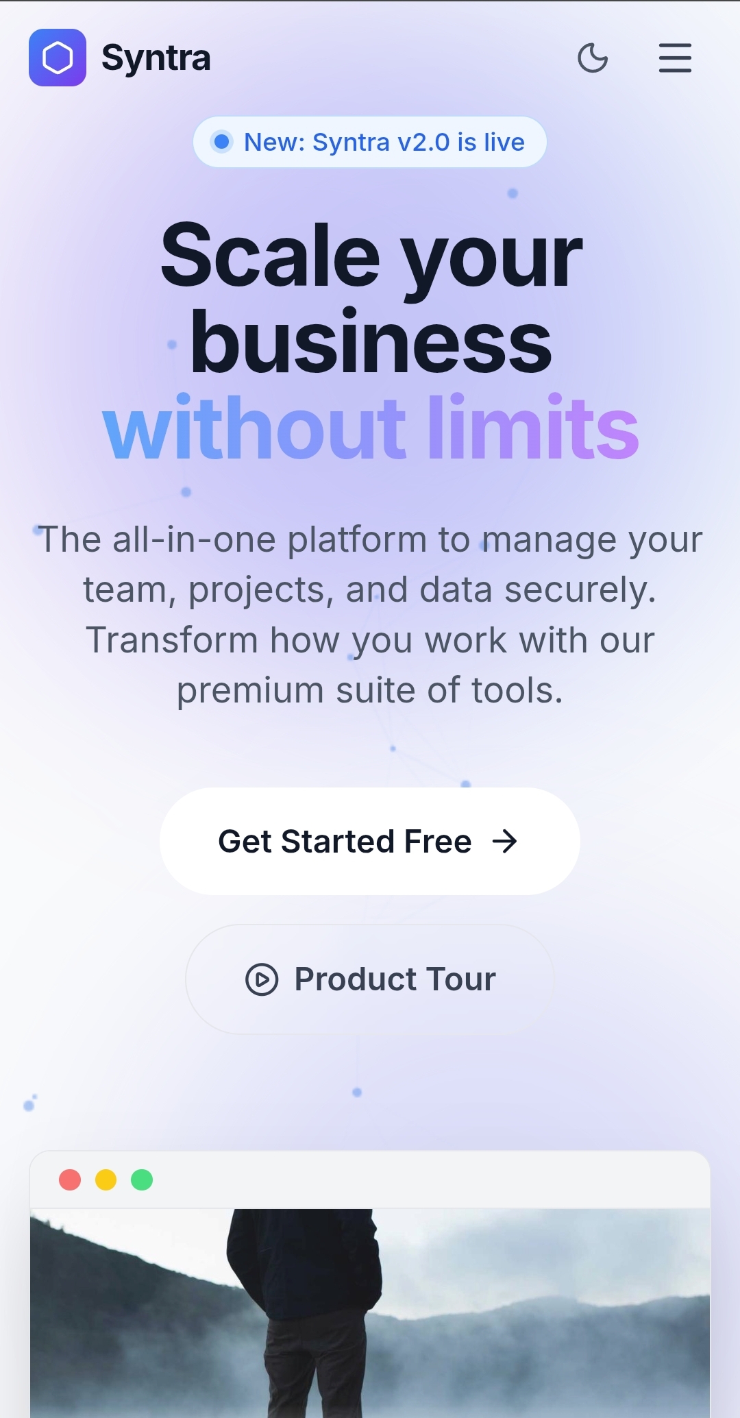Syntra – Official Release + Live Demo Added 🚀 - Syntra – Modern SaaS ...