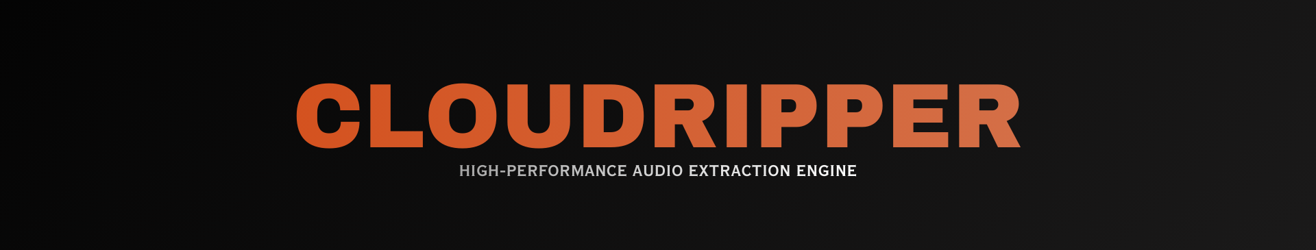 CloudRipper - Your Audio Extraction Engine