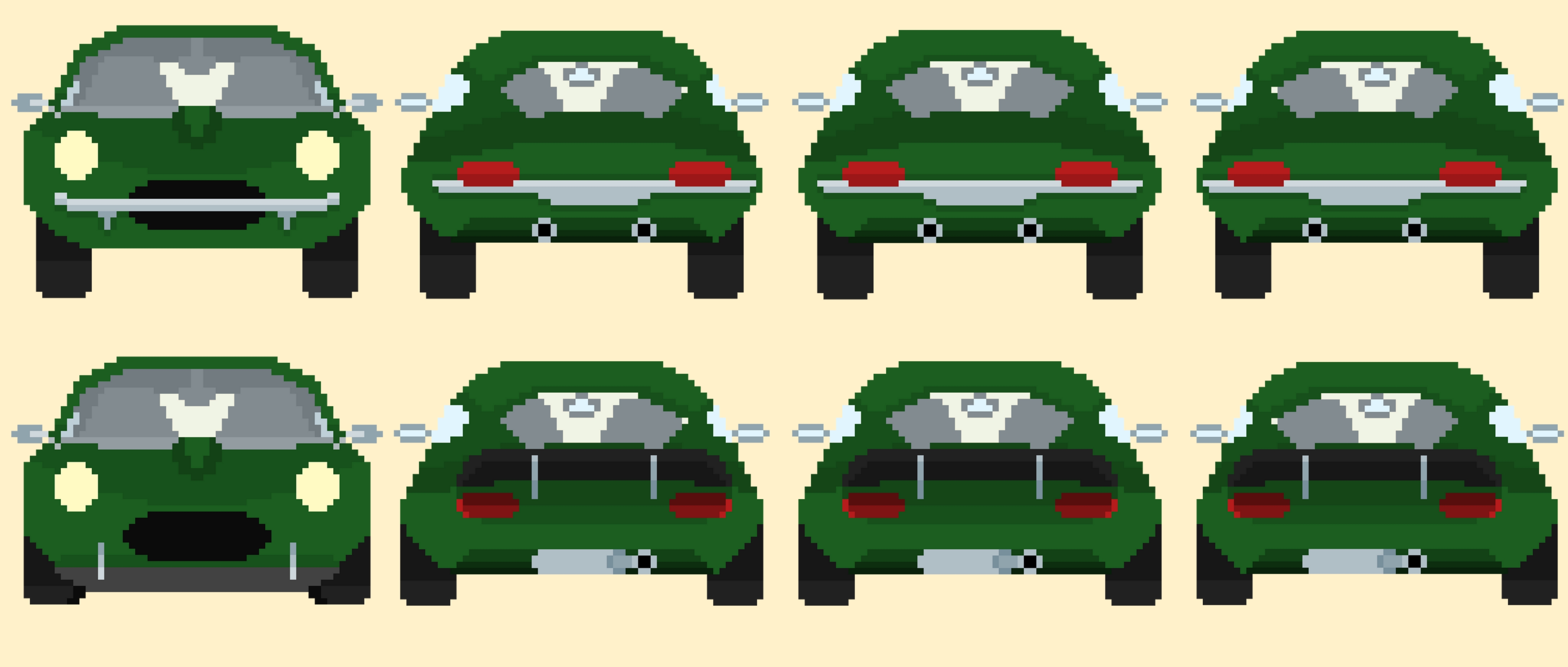 Cars Sprites Pack #3 (+3 cars animated) by Pay 'n' Sprite