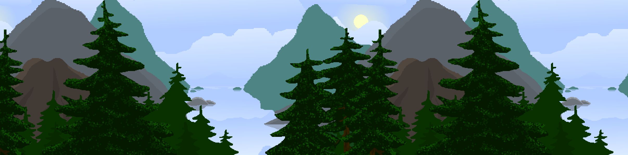 Forest / Mountain / Fjord background asset pack