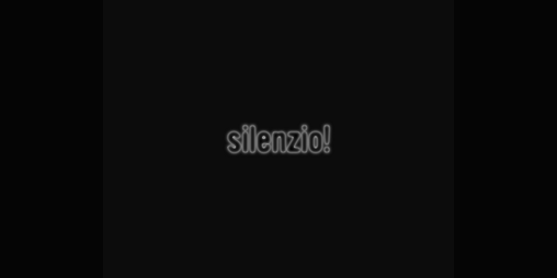 Cover image for silenzio!