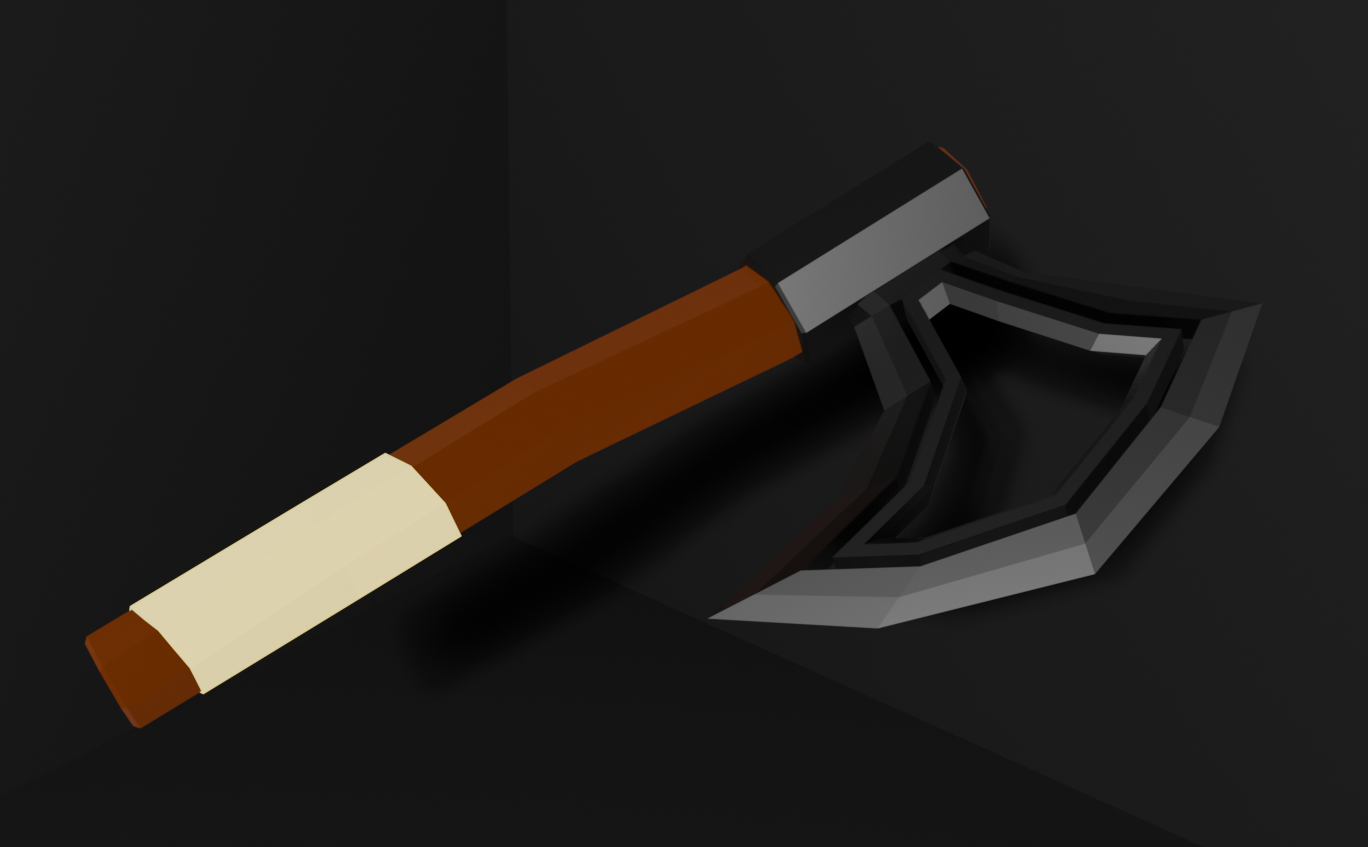Low Poly Stylized Axe by DEGOPlays