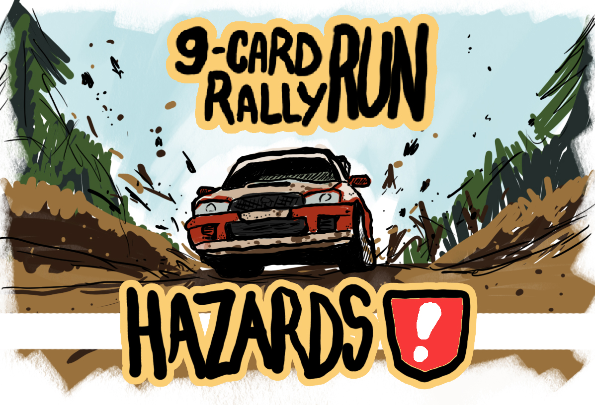 9-Card Rally Run: Hazards Pack