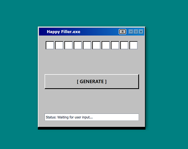Cover image for Happy Filler.exe