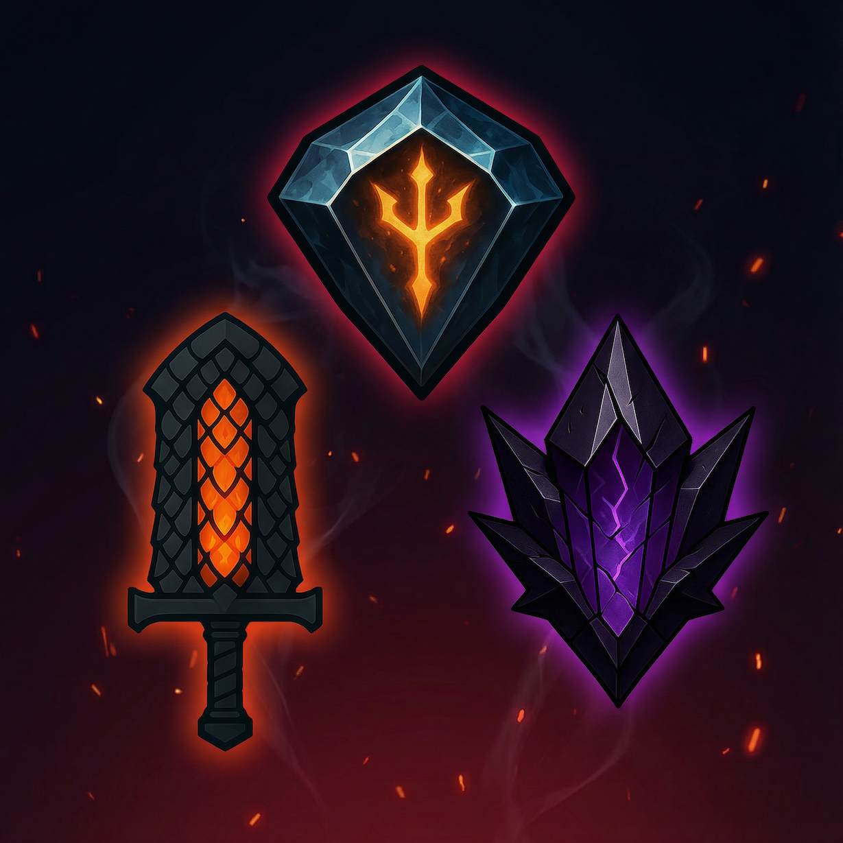 Dark Fantasy RPG Icon Pack – 100 Premium UI Assets for Games by ...