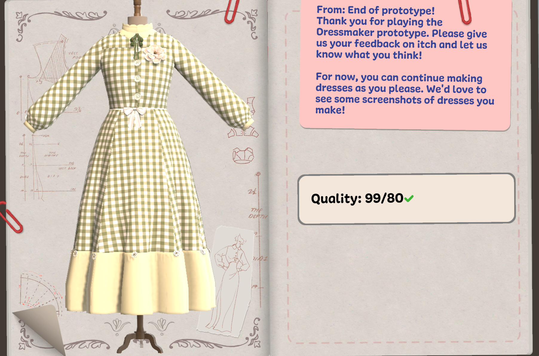 Cute Little Green Picnic Dress