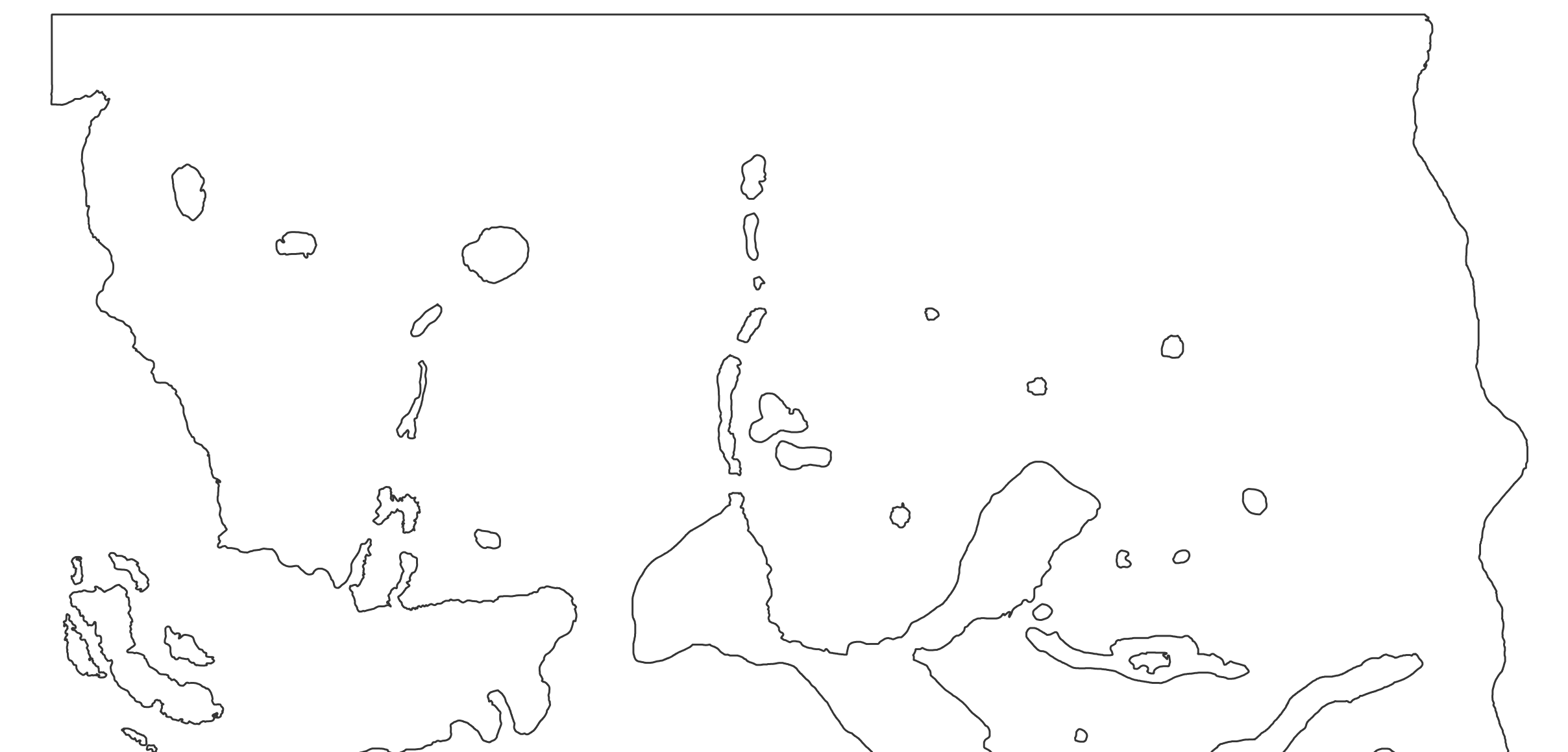 The Forest Vector outline Map