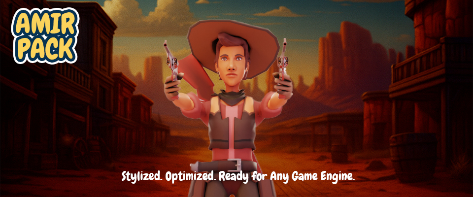 Amir - Animated Cowboy Character