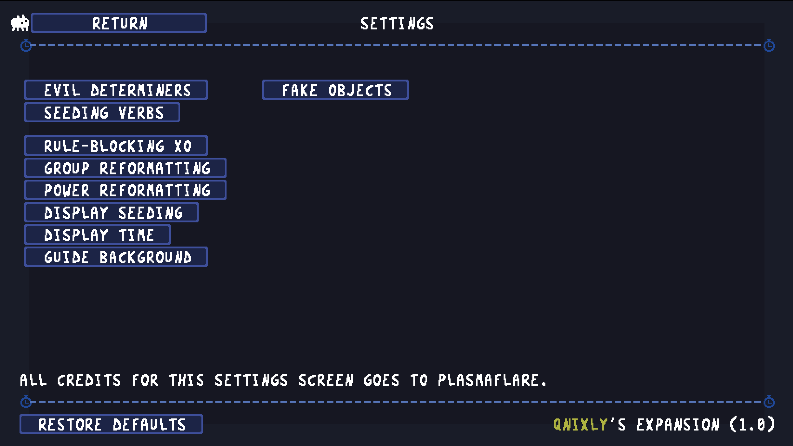Level Creator Screen