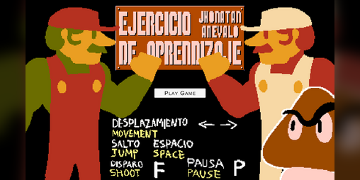 Cover image for Ejercicio de aprendizaje (Super Mario Bros)