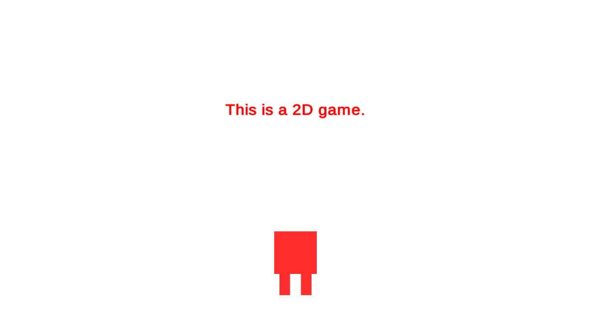 This is a 2D game