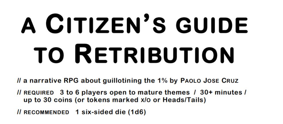 A Citizen's Guide To Retribution