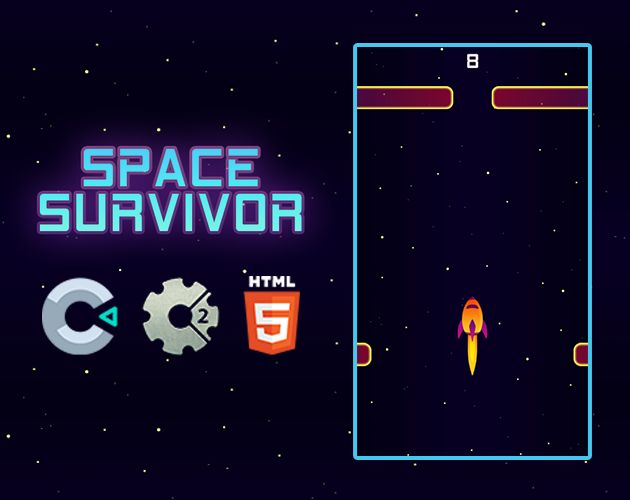 Space Survivor - Construct 2/3 Game Template by Lenkz