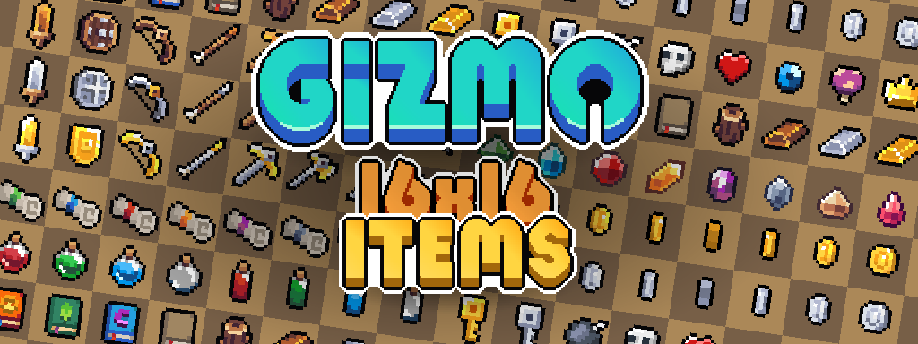 Gizmo Pixel Art - FREE 16 x16 items pack