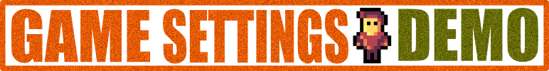 Game Settings (Demo)