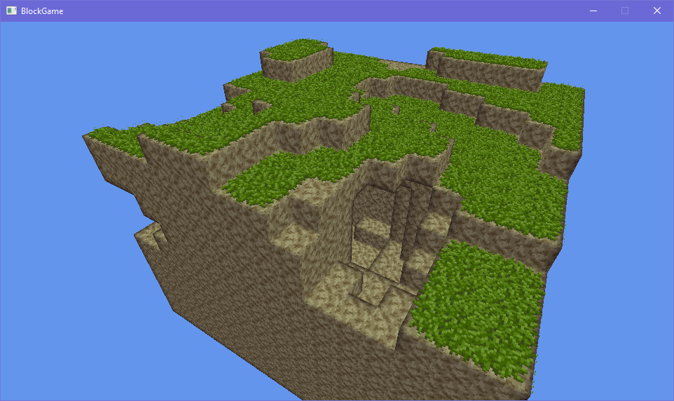 brown beige dirt blocks with bevels and outlines, topped with green wild grass brown beige dirt blocks with bevels and outlines, topped with green wild grass