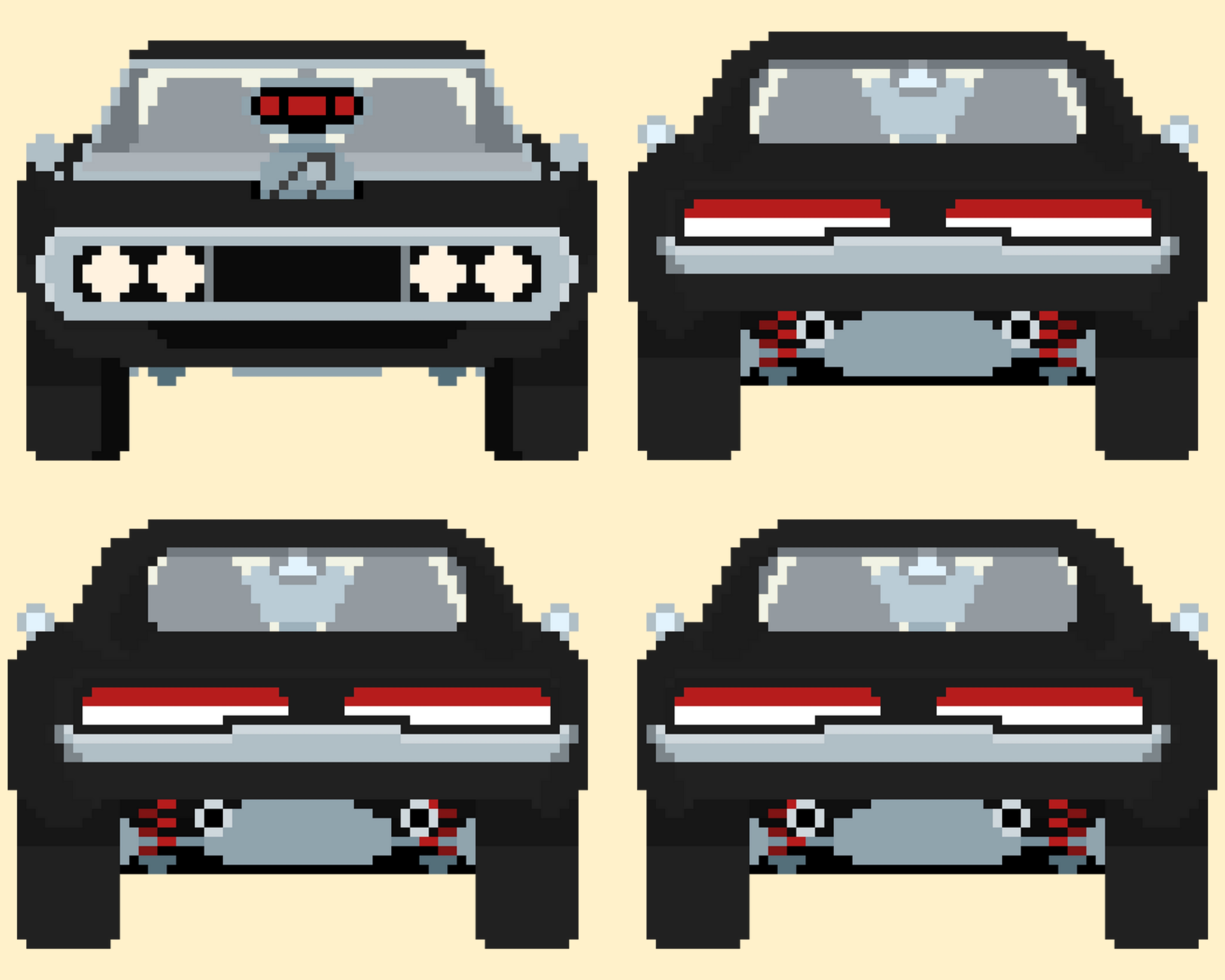 Movie Cars Sprites Pack #1 (3 Cars) by Pay 'n' Sprite
