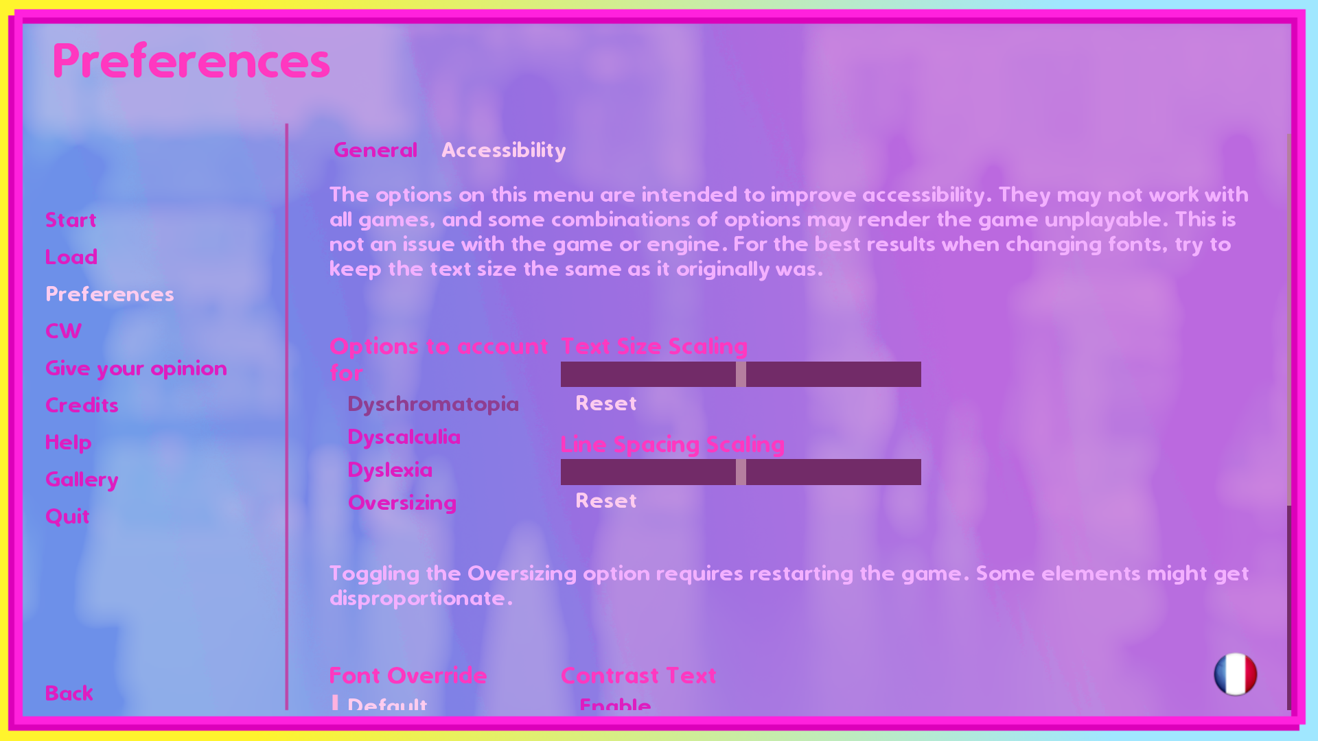 How to improve a Ren'Py visual novel's accessibility - Love Tryouts by ...