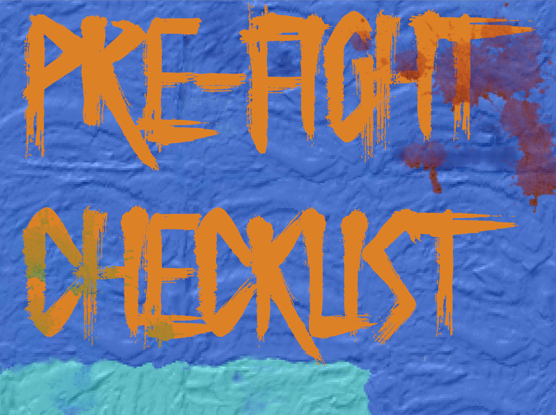 Cover image for Pre-Fight Checklist