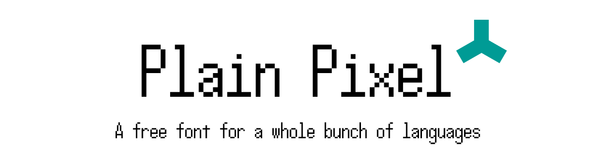 Plain Pixel - 11pt base multilingual font for pixel art.
