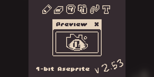 Cover image for 1-BIT Aseprite Theme