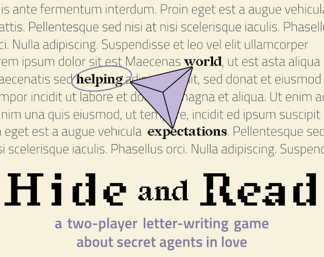 Cover image for hide and read