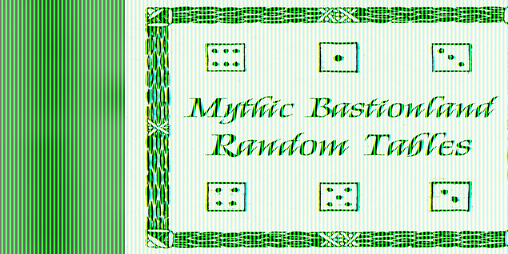 Cover image for Mythic Bastionland Random Tables