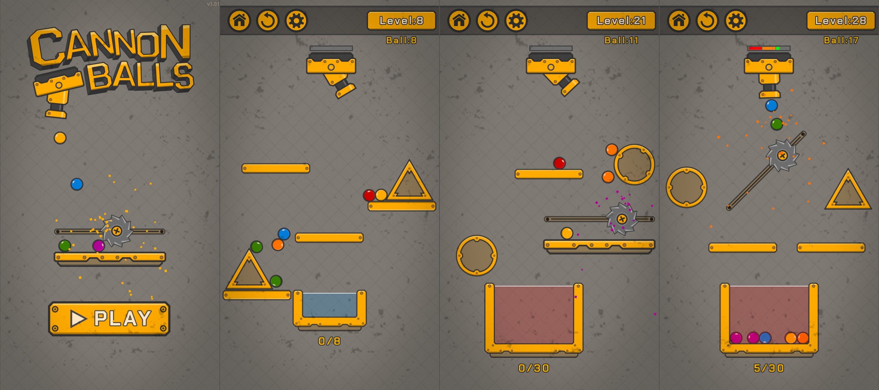 cannon balls shooting game